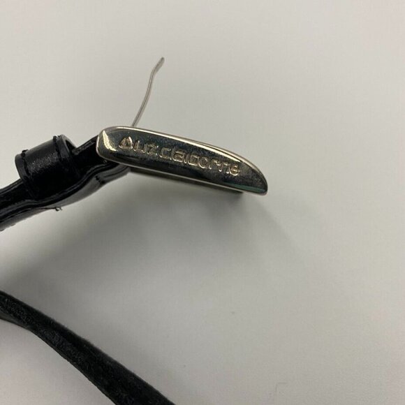 Liz Claiborne Womens Signature Logo Belt Size Medium Silver Tone Buckle - Picture 3 of 14